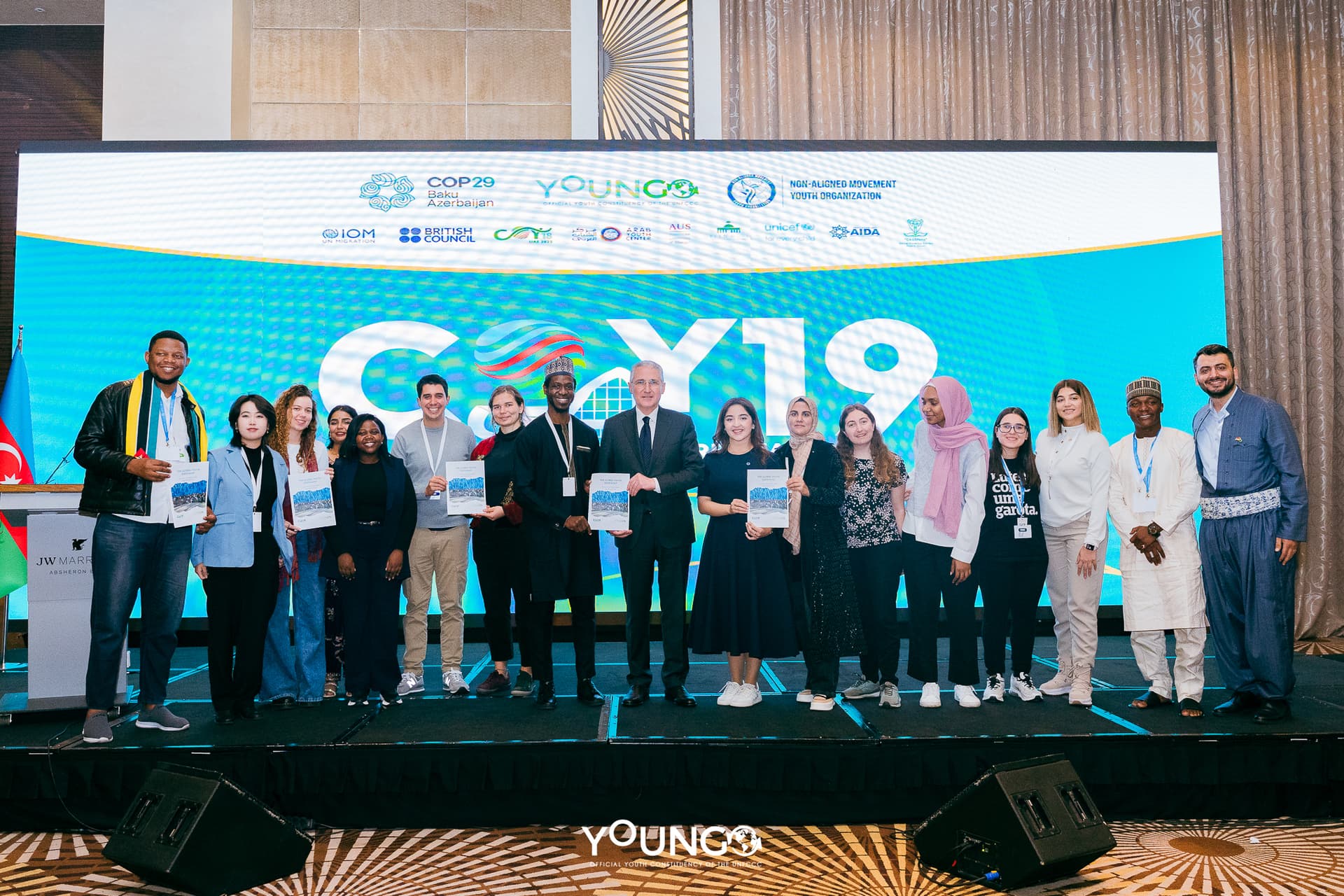 COY 19 on-stage moment with youth speakers